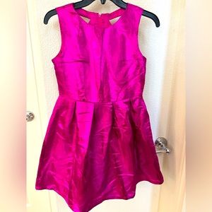 Beautiful brocade fuchsia girl dress